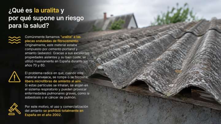 retirada uralita en tejado